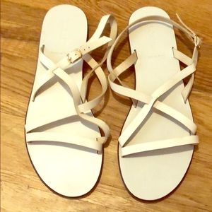 J.Crew leather sandals, flat